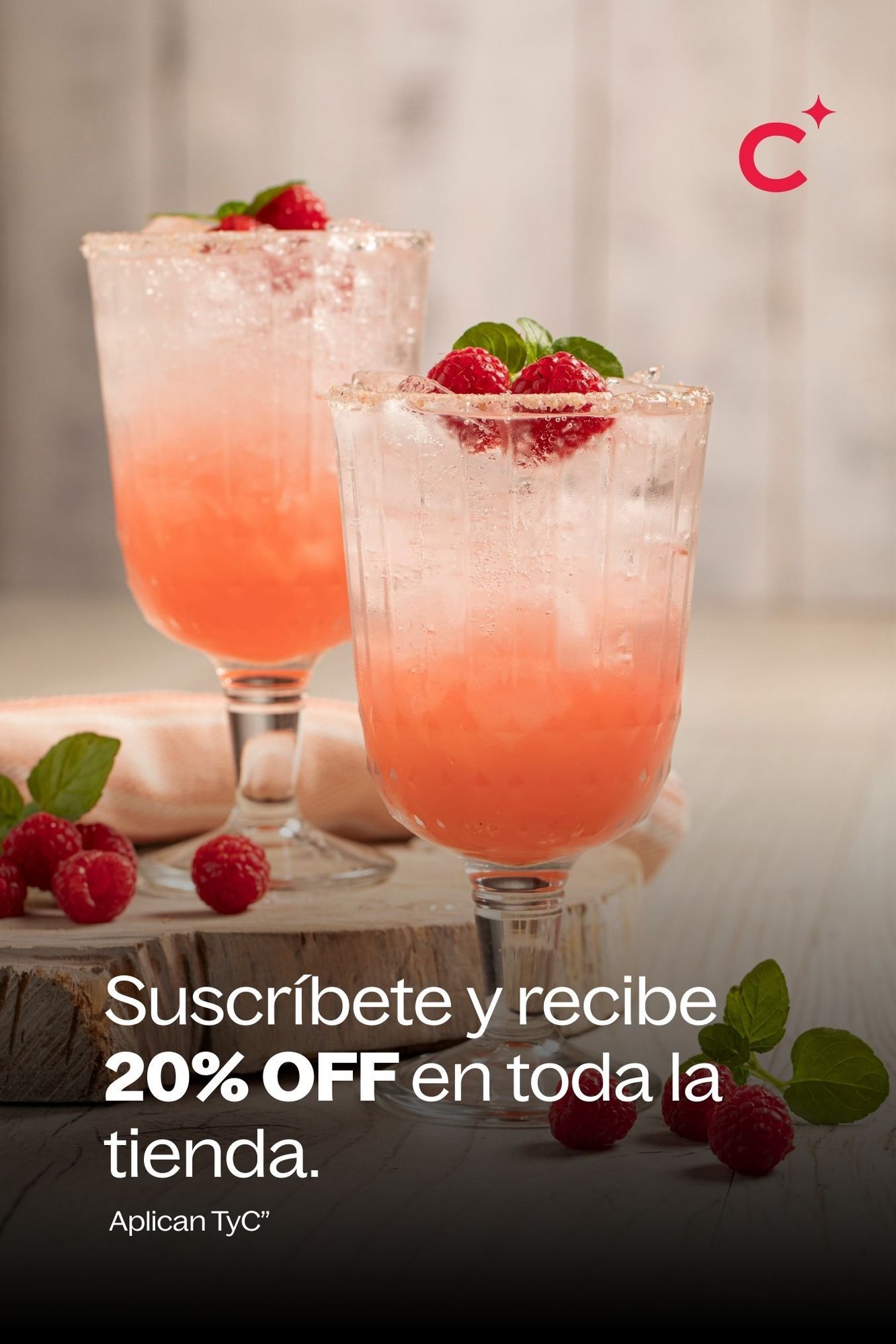 Suscríbete y recibe 20% OFF en toda la tienda. (3)